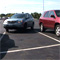 Cars parked at the North Campus