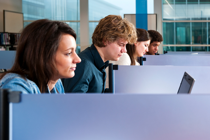 Students in a lab