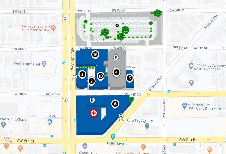 Padrón Campus interactive map